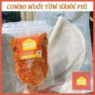 [Mã SKAMFM0612M giảm 15% đơn 100K] (KO BƠ) COMBO BÁNH TRÁNG MUỐI RUỐC HÀNH PHI (200G BÁNH TRÁNG + 100G MUỐI HÀNH PHI)