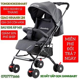 Xe đẩy cho bé sơ sinh JIAWABABY, xe đẩy em bé gấp gọn, (Bảo hành 12 tháng)