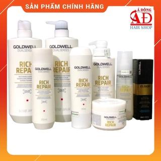 [Chính hãng] Bộ dầu gội xả Goldwell rich repair siêu phục hồi tóc hư tổn Đức