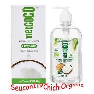 Dầu Dừa Hữu Cơ Nguyên Chất Ép Lạnh Organic Vietcoco - Chai Vòi