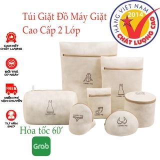 Túi giặt đồ máy giặt cao cấp 2 lớp dày dặn - túi lưới giặt quần áo,áo ngực,quần lót,có khóa kéo chắc chắn (Hàng Cao Cấp)