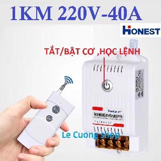 (CÓ HỌC LỆNH) Công tắc điều khiển từ xa 1km 220V Honest HT9220KG,HT6220KGD,HT-6220ZRD dùng cho máy bơm tưới,máy rửa xe..