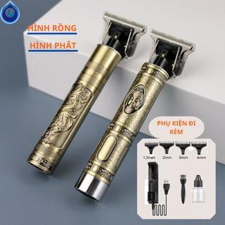 Tông Đơ Cắt Tóc, Chấn Viền VINTAGE-T9 Nhỏ Gọn, Sạc Điện, Pin Bền Đa Năng