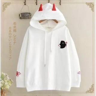 ÁO Hoodie Qủy Nhỏ Nón Chui Trùm đầu Nữ Chất Vải Nỉ Poly Hàng 1 Form Rộng Dưới 65kg DragonZ Official Store