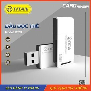 Đầu đọc thẻ nhớ Micro SD/SD/MMC, đọc thẻ đa năng Titan Adapter SD cho máy ảnh máy quay phim điện thoại - Chính Hãng