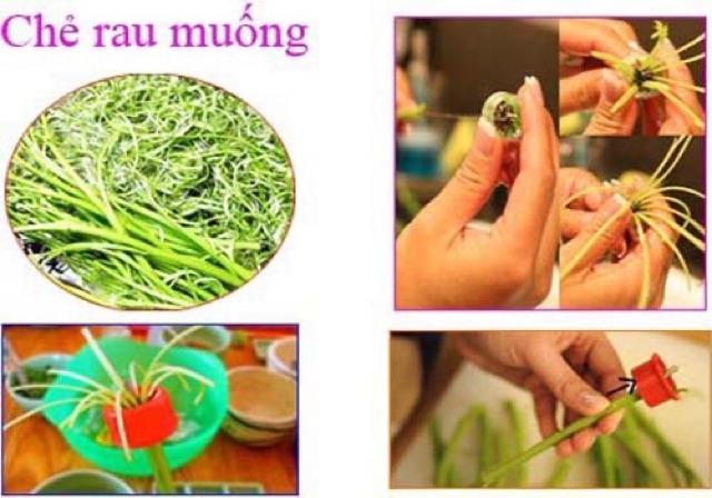 Rau muống có thể chẻ bằng những dụng cụ khác không?