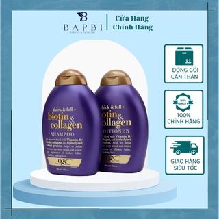 Bộ Dầu Gội Xả Biotin Collagen Ogx 385ml Chính Hãng