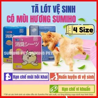 Tã lót vệ sinh cho chó mèo Sumiho (có mùi hương hỗ trợ khử mùi) tả lót chuồng phụ kiện cho chó mèo