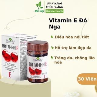 Vitamin e đỏ Nga 270mg - Viên uống trắng da đẹp da - Hỗ trợ làm đẹp da - Mộc Diệp