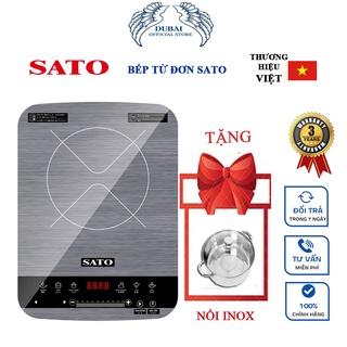 Bếp Từ Đơn SATO BT044 2100W- Mặt Kính Cường Lực Sapphire Cao Cấp (Bảo Hành 36 Tháng TẠI NHÀ), 1 ĐỔI 1 TRONG 7 NGÀY