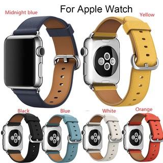 Dây đeo giả da thay thế cho đồng hồ thông minh Apple Watch 5 4 3 2 1