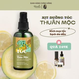 Xịt Dưỡng Tóc Thảo Mộc The Fleura Ngăn Rụng Tóc Kích Mọc Tóc Nhanh Làm Sạch Da Đầu Xịt Thơm Tóc An Toàn