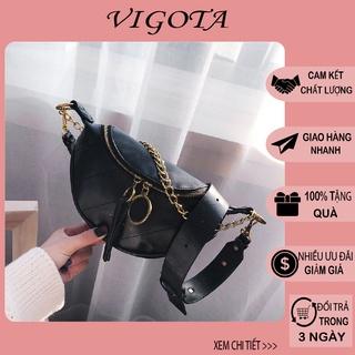 Túi bao tử nữ 💖FREESHIP 50K💖Túi đeo chéo nữ FASHION da mềm đeo hông 2 dây hot nhất 2020 BT01