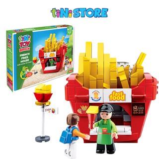 [Mã LIFEMC17M1 - 12% đơn 150K] Đồ chơi lắp ráp sáng tạo lego quầy khoai tây chiên TINITOY 320 mảnh ghép YY741948