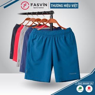 Quần Đùi Nam FASVIN Vải Gió Đẹp Hàng Nhà Máy Chất Lượng Cao Thể Thao Hay Mặc Nhà Q21475.HN