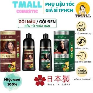 Dầu gội phủ bạc GELISSA 500ml nhật bản - Dầu gội nhuộm tóc đen, nhuộm tóc nâu. thảo dược tự nhiên an toàn