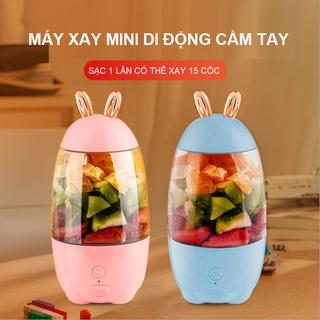 Máy Xay Sinh Tố Mini Thiết Kế Cầm Tay Sử Dụng Pin Sạc Cổng Usb