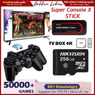 Máy chơi game Super Console X Stick 4k & TV smart - Tích hợp hơn 33.000 game thỏa sức chơi cũng bạn bè gia đình