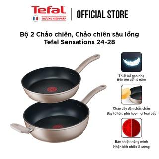 [LIFEMC11BPC -8% đơn 350K] Combo Tefal Sensations Chảo chiên 24cm & Chảo chiên sâu lòng 28cm