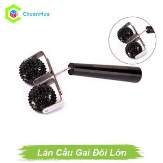 Cây Lăn Cầu Gai Đôi Lớn Mát Xa - Dụng Cụ Diện Chẩn ( Phụ Kiện Chuẩn Massage tay chân cổ toàn thân, chấn huyệt cạo gió )