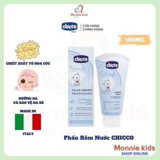 Phấn rôm nước CHICCO 100ml, phấn rôm nước cấp ẩm dưỡng da cho bé - Monnie Kids