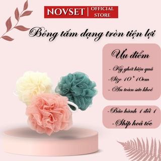 Bông Tắm Dạng Tròn Size 10*10cm Siêu Mềm Mịn, bông tắm lưới tạo bọt [ giadungphuongnguyen ]