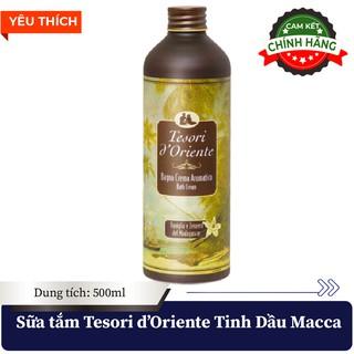 (HÀNG CHÍNH HÃNG) Sữa tắm nước hoa Tesori D' Oriente Vanilla&Ginger Tinh Dầu Macca 500ml - Nhập khẩu từ ITALY