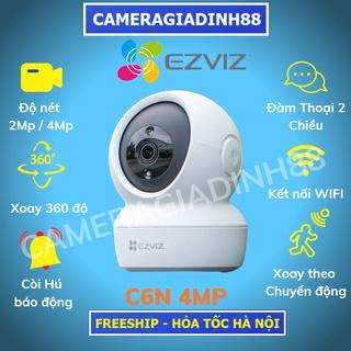 Camera Wifi Trong Nhà Xoay 360 Ezviz C6N TY2 2M 4M 2K 1080P FULL HD [Có cổng Lan] Bảo Hành 24TH