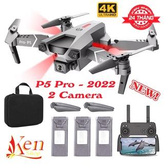 Máy Bay Điều Khiển Từ Xa 4 Cánh P5 Pro, Drone Flycam 4k Mini Giá Rẻ, Play cam, Flai Cam WiFi Pin Khỏe Bay Xa 200M