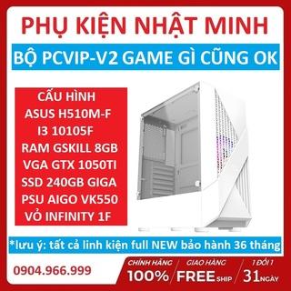 Bộ Máy Tính PC VIP H510 + i3 10105F + VGA 1050ti Chơi Game PUBG PC FIFA 4 PUBG MOBILE CF Hàng NEW bh 36 tháng