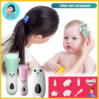 Tông đơ cắt tóc sơ sinh, cắt tóc trẻ em 0-15 tuổi Lukbaby-TẶNG KHĂN TRÙM + SET 3 KÉO LƯỢC