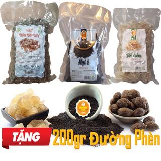 Combo hạt đười ươi bay, mủ trôm nguyên chất, hạt é mỗi loại 200gr, tặng 200gr đường phèn