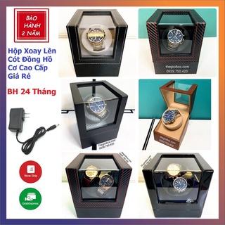 Hộp Xoay Đồng Hồ Cơ - Tủ Lắc Lên Cót Đồng Hồ Tự Động Quay Cao Cấp [BH 2 Năm]