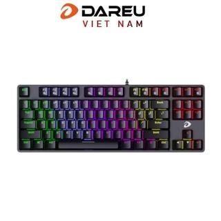 [Mã ELMALL5 giảm đến 500k] Bàn phím cơ Gaming DAREU EK87 - Black (RED Led, Blue/ Brown/ Red D switch)