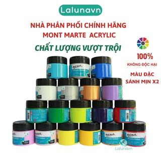 Màu acrylic 3D Mont Marte cao cấp của ÚC 100ml,màu nước vẽ giầy,tranh tường Lalunavn - B26