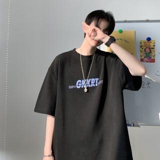 Áo thun tay lỡ unisex nam nữ phông form rộng GKKRT teen cổ tròn oversize cotton giá rẻ màu đen trắng tee pull