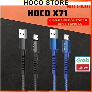 ✅Chính Hãng Mới✅Cáp sạc nhanh Hoco X71 siêu bền chống đứt gãy sạc full iPhone Android iPad dây truyền tải dữ liệu dài 1m