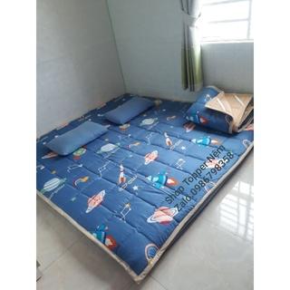 [Mã SKAMLTS2911 giảm 15K đơn 0Đ] Nệm Topper mỏng,Chiếu Ngủ Văn Phòng Chần bông dày 2cm, trải Sàn trải Giường tiện ích.