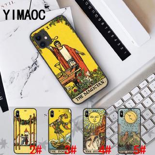 Ốp điện thoại mềm in hình những lá bài Tarot 175F dành cho iPhone XS Max XR X 11 Pro 7 8 6 6S Plus