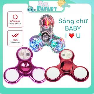 Con Quay Spinner Đồ Chơi Đèn Led Phát Sáng Xả Stress Bằng Nhựa ABS Cho Mọi Lứa Tuổi BAFABY