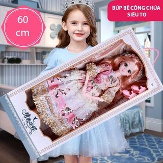 Búp Bê Barbie Cỡ Lớn Cao 60cm BBS Phiên Bản Có Nhạc Tặng Kèm Phụ Kiện - Đồ Chơi Búp Bê Công Chúa Cho Trẻ Em