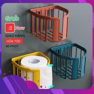 Giỏ đựng giấy vệ sinh dán tường, khay kệ đựng đồ đa năng nhà tắm, nhà bếp Master Store.