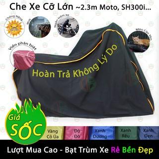 Bạt Phủ Áo Trùm Xe Máy Loại Cỡ Lớn Đến 2.3m - Che Mưa Nắng 100% Cả Dòng SH , Lead, Vespa - NQL-BPXM-DE (Nhiều màu)