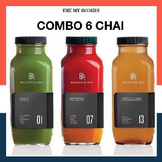 [Combo 6 Chai ] Chai thủy tinh 500ml Vuông nắp nhựa chống gỉ set