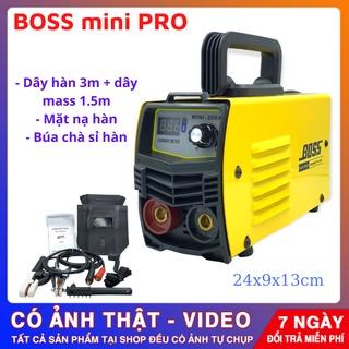 Máy hàn BOSS ZX7-200 mini, Tặng full bộ kiện dây hàn và kính hàn, máy hàn điện tử Boss 200a