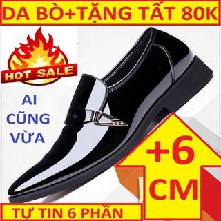 GIÀY TĂNG CHIỀU CAO 6cm Stylenew BẢO HÀNH 12 THÁNG DA BÒ CAO CẤP ĐẾ ĐỘN GIÀY TÂY NAM SANG TRỌNG TĂNG LỘC MÃ DABONG 06