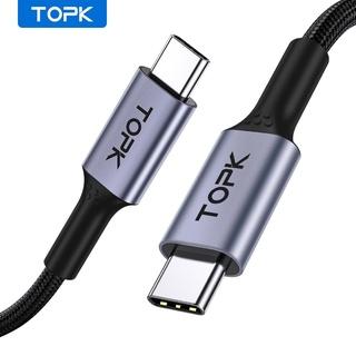 Dây cáp sạc nhanh TOPK AP35 PD 100W 5A Cổng USB Type C 4.0 3.0 dành cho Samsung Xiaomi Macbook Pro