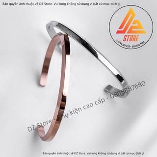 Vòng Tay Cuff v1 khắc tên theo yêu cầu cặp đôi unisex Titanium [Bảo hành 5 năm]