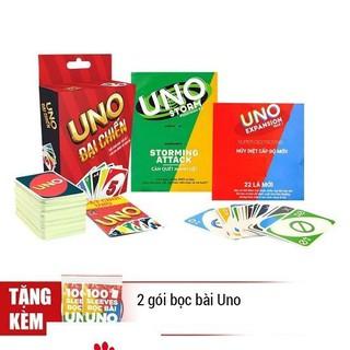 Boardgame Uno đại chiến + 2 bản mở rộng + 02 bộ bọc bài