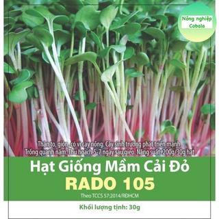 Hạt Giống Rau Mầm Củ Cải Đỏ Giòn Ngọt, Nhanh Thu Hoạch 30gr